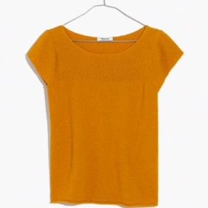 Madewell  Marin Sweater Tee  Gold Mustard  S  USED